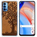 Funda Gel Tpu para Oppo Reno 4 5G diseño Cuero 03 Dibujos