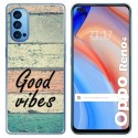 Funda Gel Tpu para Oppo Reno 4 5G diseño Madera 01 Dibujos