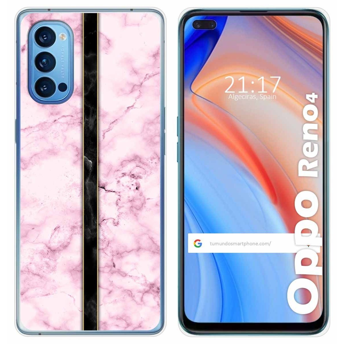 Funda Gel Tpu para Oppo Reno 4 5G diseño Mármol 04 Dibujos