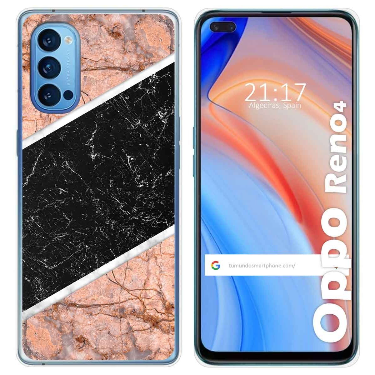 Funda Gel Tpu para Oppo Reno 4 5G diseño Mármol 07 Dibujos