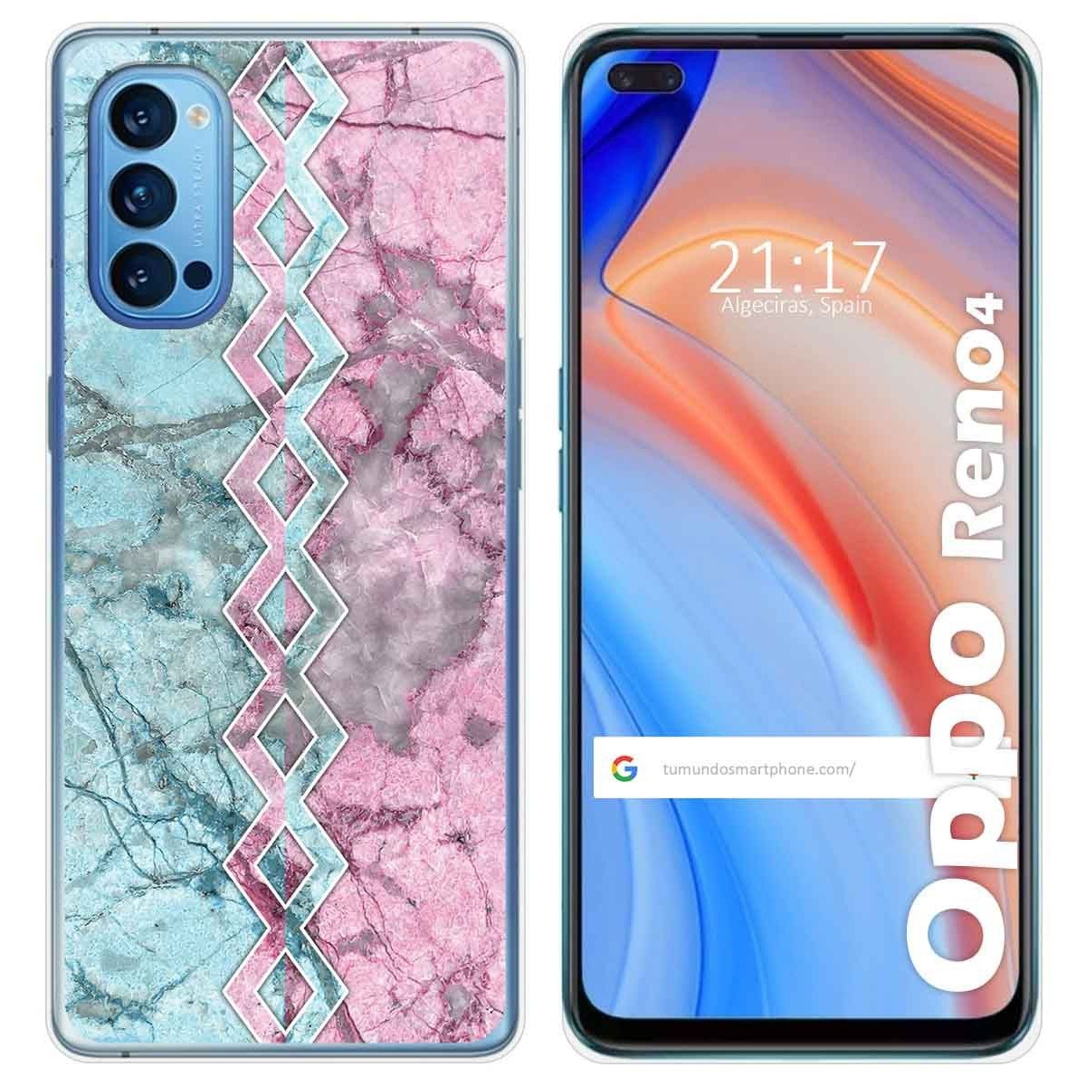 Funda Gel Tpu para Oppo Reno 4 5G diseño Mármol 08 Dibujos