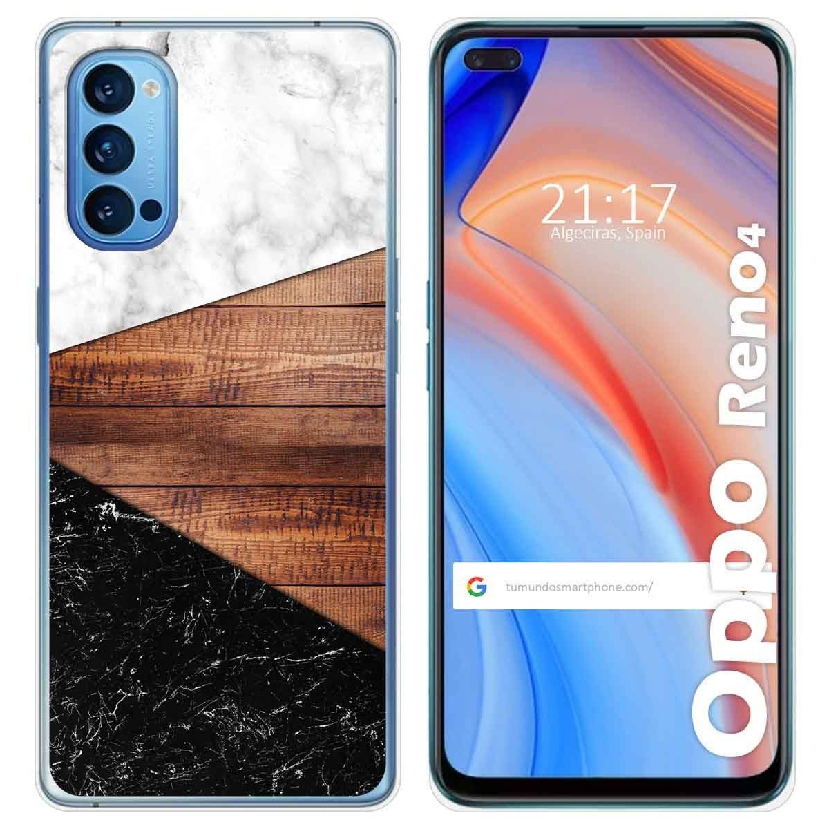 Funda Gel Tpu para Oppo Reno 4 5G diseño Mármol 11 Dibujos