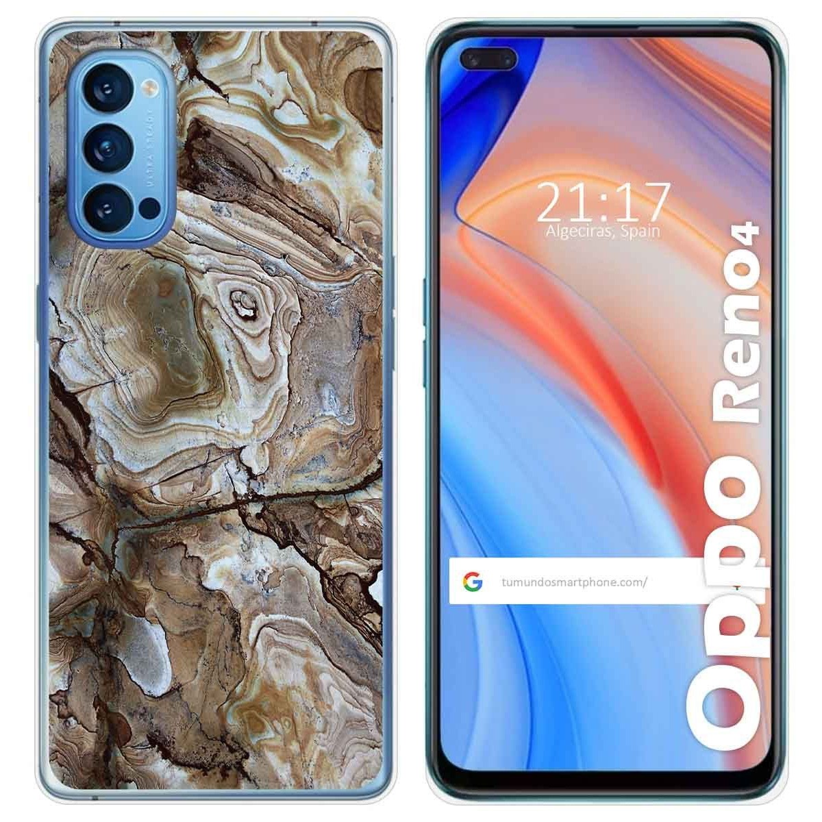 Funda Gel Tpu para Oppo Reno 4 5G diseño Mármol 14 Dibujos