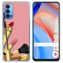 Funda Gel Tpu para Oppo Reno 4 5G diseño Brochas Dibujos
