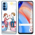 Funda Gel Tpu para Oppo Reno 4 5G diseño Café Dibujos
