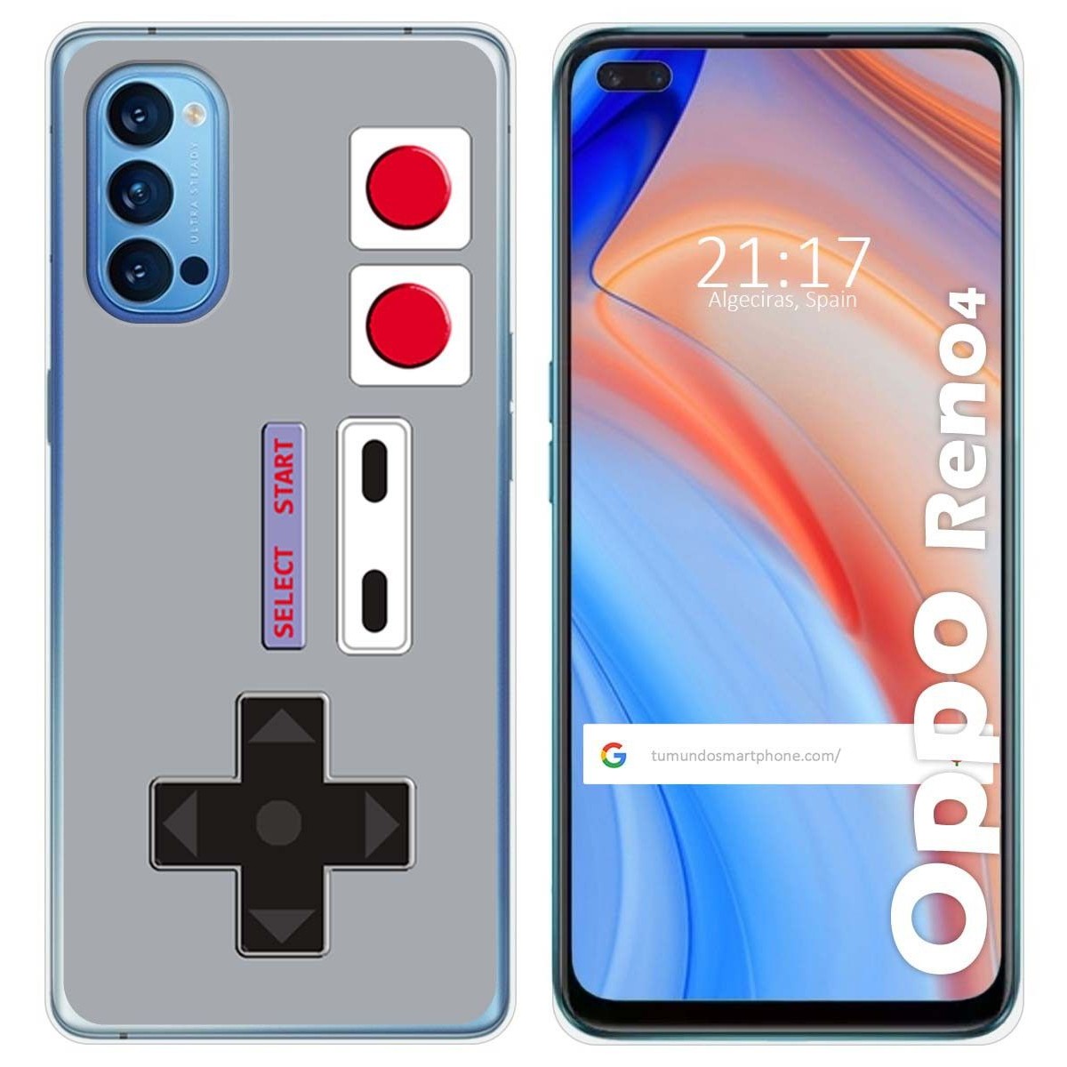 Funda Gel Tpu para Oppo Reno 4 5G diseño Consola Dibujos