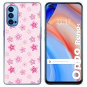 Funda Gel Tpu para Oppo Reno 4 5G diseño Flores Dibujos