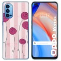 Funda Gel Tpu para Oppo Reno 4 5G diseño Flores Vintage Dibujos