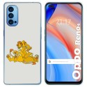 Funda Gel Tpu para Oppo Reno 4 5G diseño Leones Dibujos
