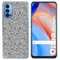 Funda Gel Tpu para Oppo Reno 4 5G diseño Letras Dibujos