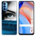 Funda Gel Tpu para Oppo Reno 4 5G diseño Ojo Dibujos