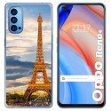 Funda Gel Tpu para Oppo Reno 4 5G diseño Paris Dibujos