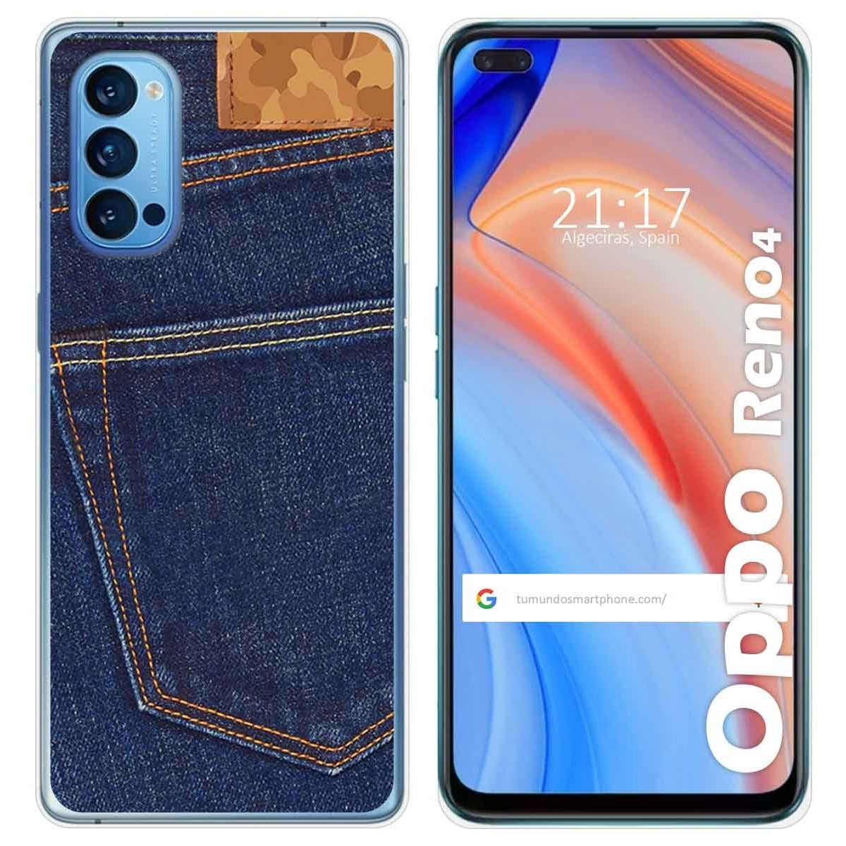 Funda Gel Tpu para Oppo Reno 4 5G diseño Vaquero Dibujos