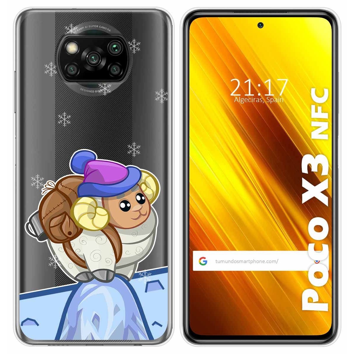 Funda Gel Transparente para Xiaomi POCO X3 NFC / X3 PRO diseño Cabra Dibujos