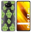 Funda Gel Transparente para Xiaomi POCO X3 NFC / X3 PRO diseño Cactus Dibujos