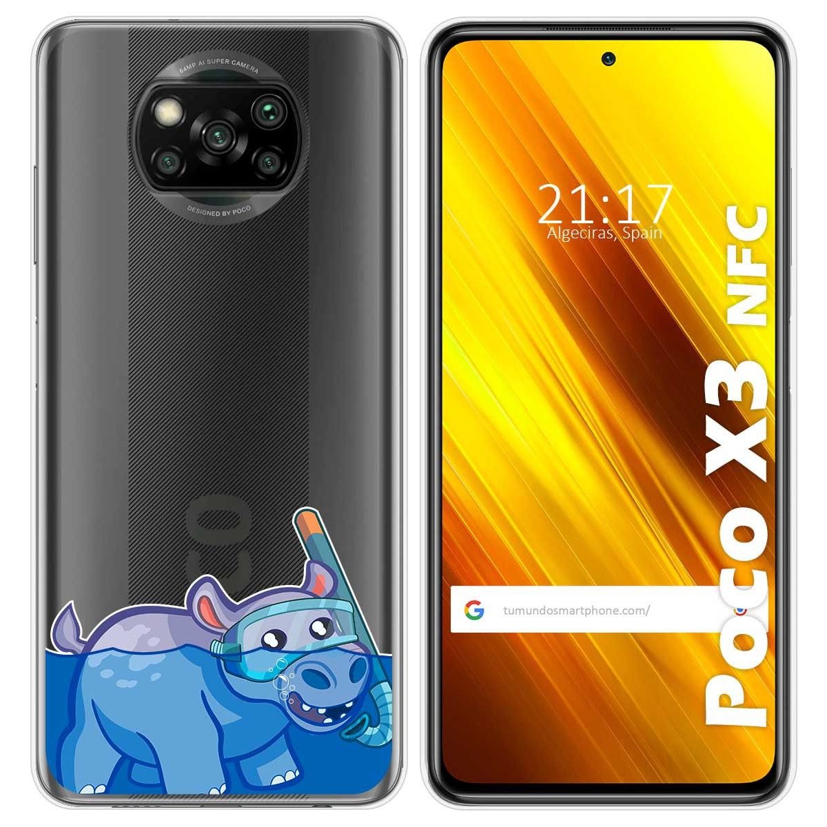 Funda Gel Transparente para Xiaomi POCO X3 NFC / X3 PRO diseño Hipo Dibujos