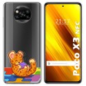 Funda Gel Transparente para Xiaomi POCO X3 NFC / X3 PRO diseño Leopardo Dibujos
