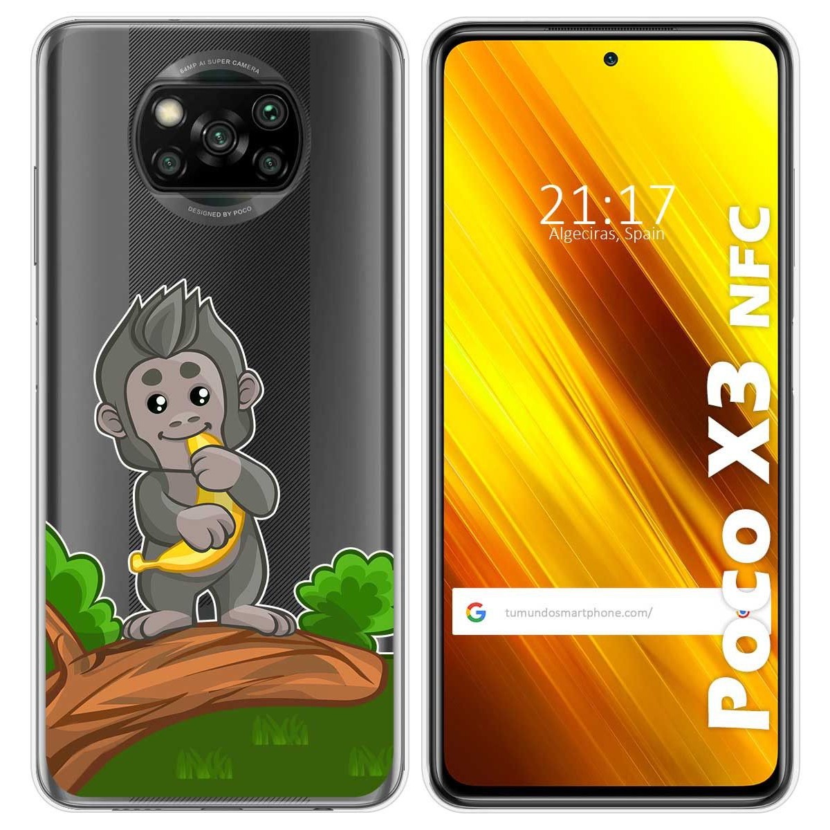 Funda Gel Transparente para Xiaomi POCO X3 NFC / X3 PRO diseño Mono Dibujos