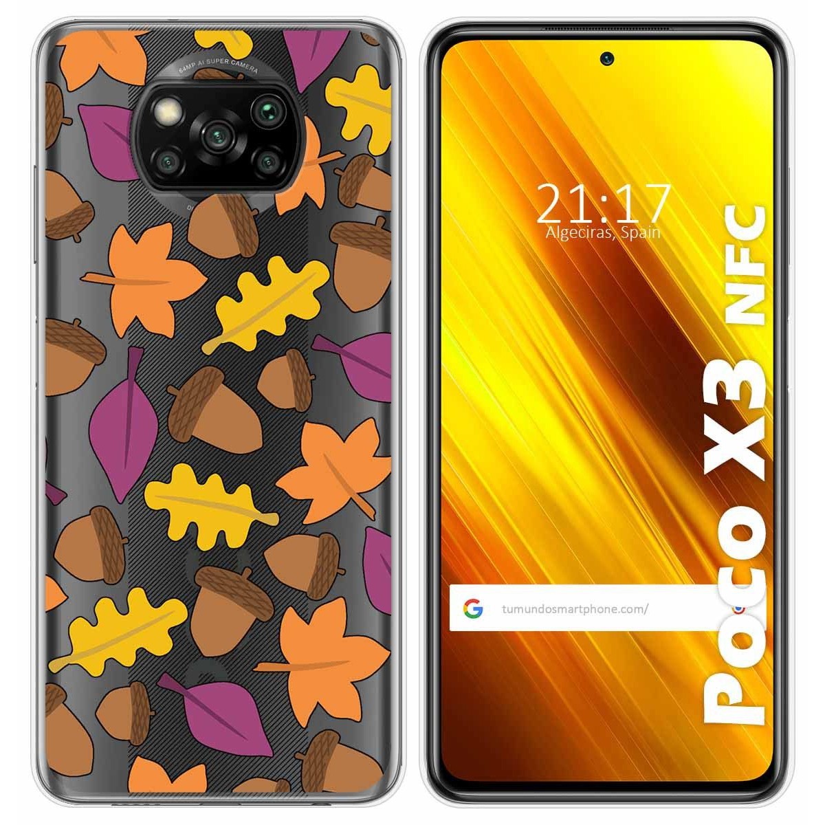 Funda Gel Transparente para Xiaomi POCO X3 NFC / X3 PRO diseño Otoño Dibujos