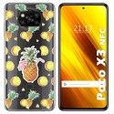 Funda Gel Transparente para Xiaomi POCO X3 NFC / X3 PRO diseño Piña Dibujos