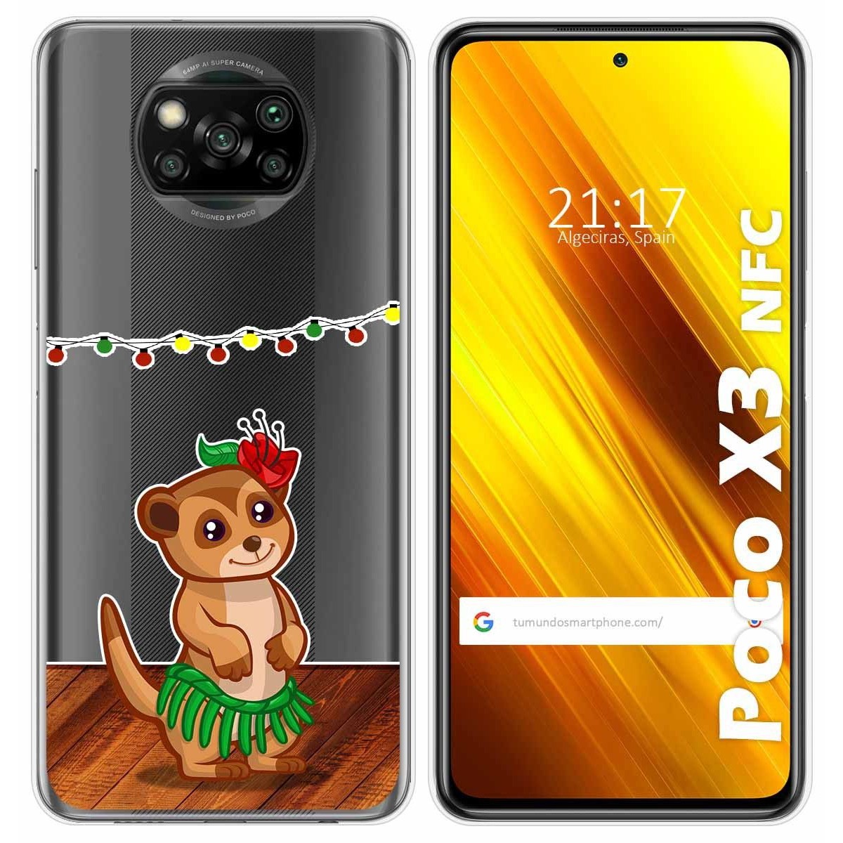 Funda Gel Transparente para Xiaomi POCO X3 NFC / X3 PRO diseño Suricata Dibujos
