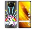 Funda Gel Transparente para Xiaomi POCO X3 NFC / X3 PRO diseño Unicornio Dibujos