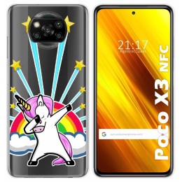 Funda Gel Transparente para Xiaomi POCO X3 NFC / X3 PRO diseño Unicornio Dibujos