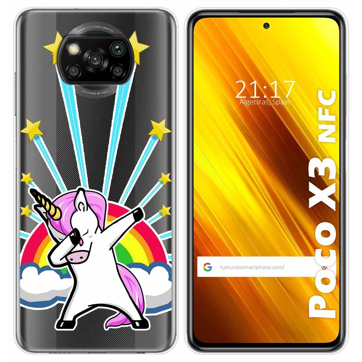 Funda Gel Transparente para Xiaomi POCO X3 NFC / X3 PRO diseño Unicornio Dibujos