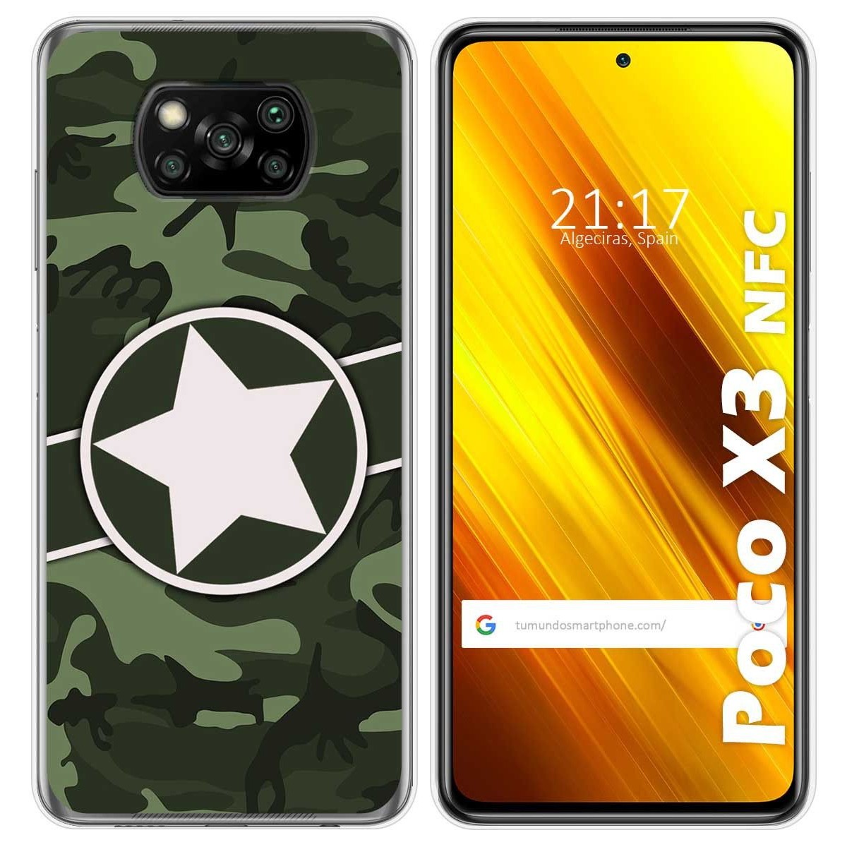 Funda Gel Tpu para Xiaomi POCO X3 NFC / X3 PRO diseño Camuflaje 01 Dibujos