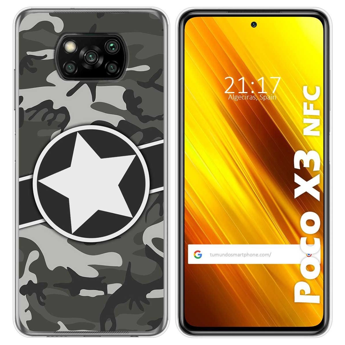 Funda Gel Tpu para Xiaomi POCO X3 NFC / X3 PRO diseño Camuflaje 02 Dibujos
