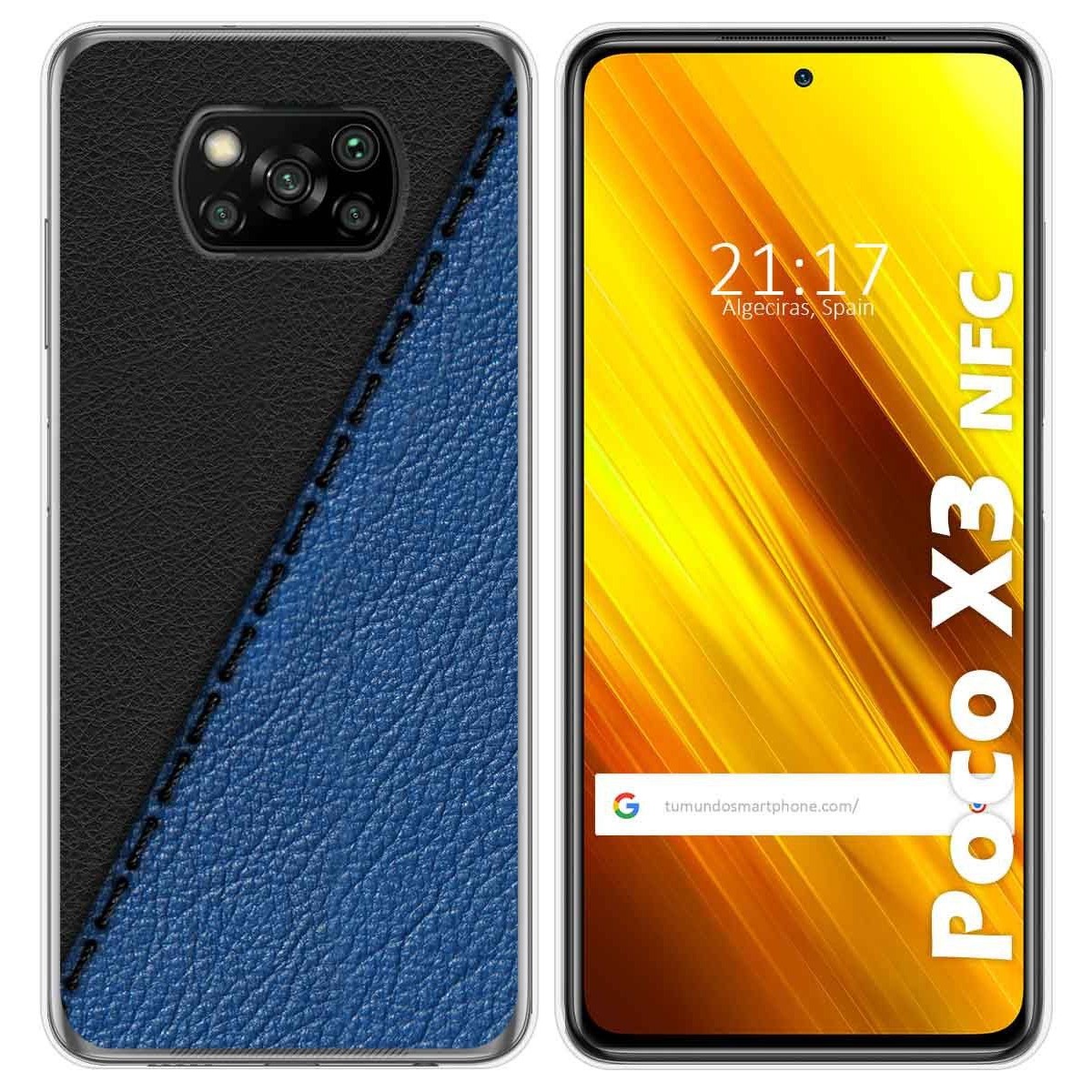 Funda Gel Tpu para Xiaomi POCO X3 NFC / X3 PRO diseño Cuero 02 Dibujos