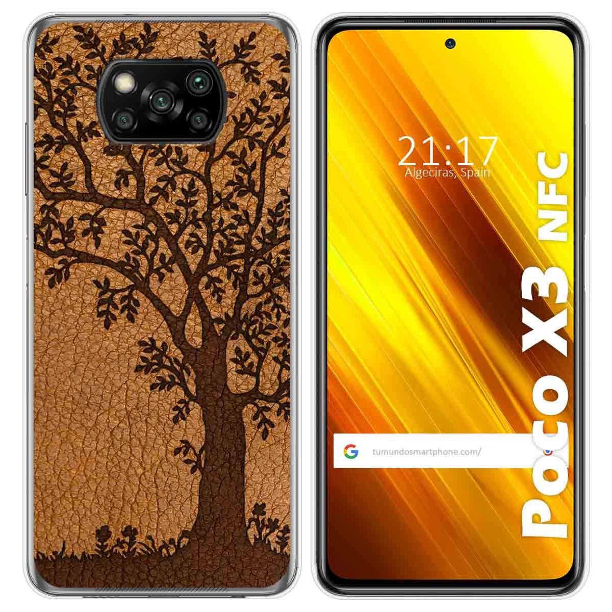 Funda Gel Tpu para Xiaomi POCO X3 NFC / X3 PRO diseño Cuero 03 Dibujos