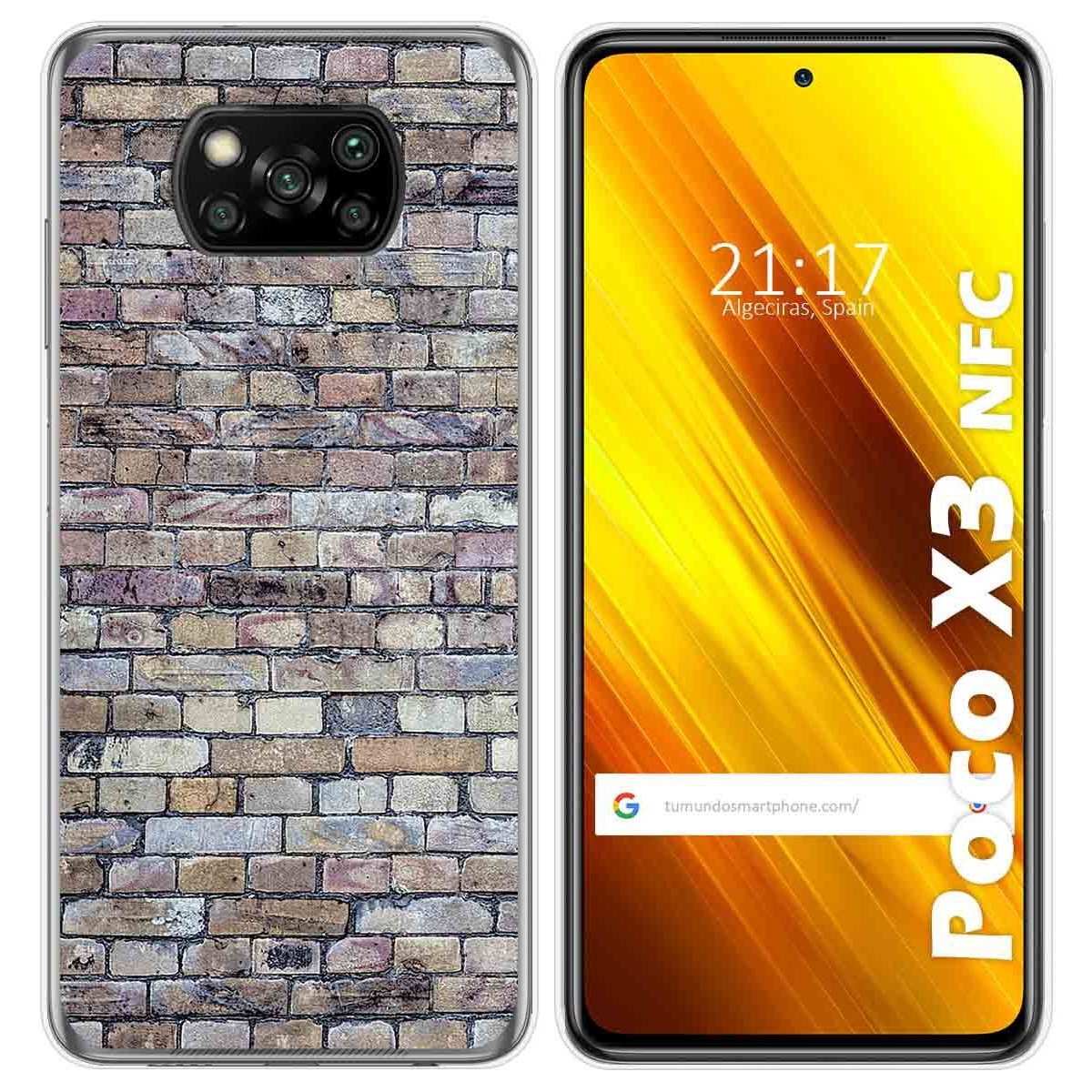 Funda Gel Tpu para Xiaomi POCO X3 NFC / X3 PRO diseño Ladrillo 02 Dibujos