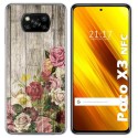 Funda Gel Tpu para Xiaomi POCO X3 NFC / X3 PRO diseño Madera 08 Dibujos