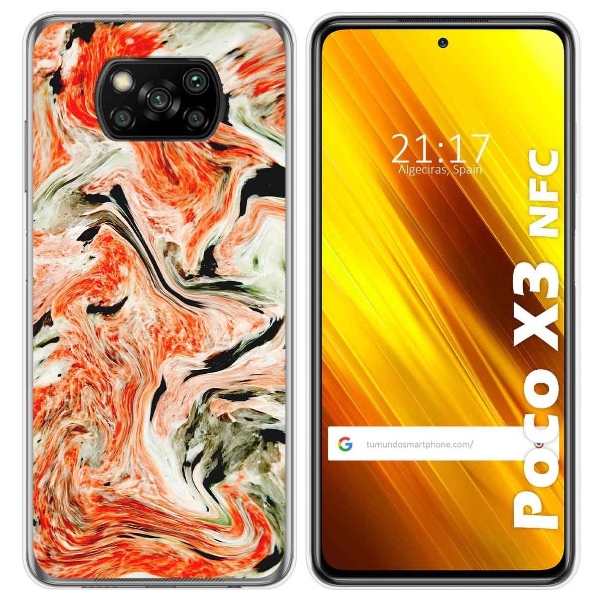 Funda Gel Tpu para Xiaomi POCO X3 NFC / X3 PRO diseño Mármol 12 Dibujos
