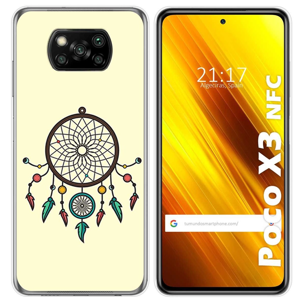 Funda Gel Tpu para Xiaomi POCO X3 NFC / X3 PRO diseño Atrapasueños Dibujos