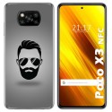 Funda Gel Tpu para Xiaomi POCO X3 NFC / X3 PRO diseño Barba Dibujos