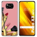 Funda Gel Tpu para Xiaomi POCO X3 NFC / X3 PRO diseño Brochas Dibujos