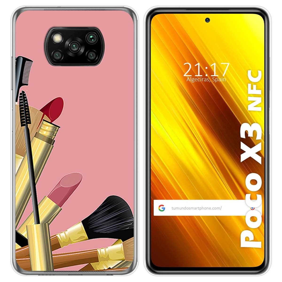 Funda Gel Tpu para Xiaomi POCO X3 NFC / X3 PRO diseño Brochas Dibujos