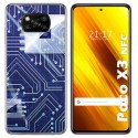 Funda Gel Tpu para Xiaomi POCO X3 NFC / X3 PRO diseño Circuito Dibujos