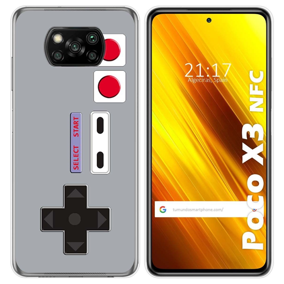 Funda Gel Tpu para Xiaomi POCO X3 NFC / X3 PRO diseño Consola Dibujos