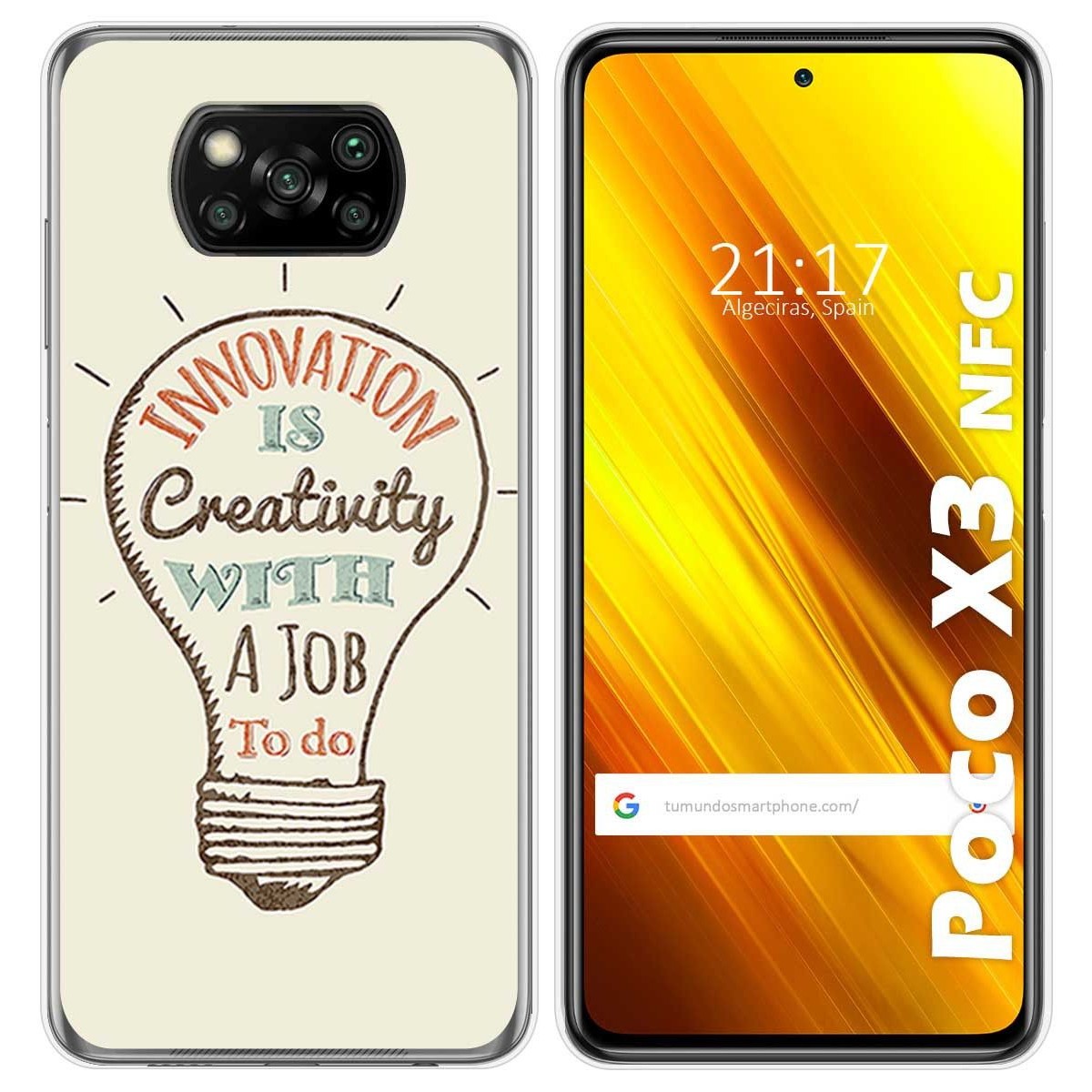 Funda Gel Tpu para Xiaomi POCO X3 NFC / X3 PRO diseño Creativity Dibujos