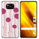 Funda Gel Tpu para Xiaomi POCO X3 NFC / X3 PRO diseño Flores Vintage Dibujos