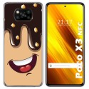Funda Gel Tpu para Xiaomi POCO X3 NFC / X3 PRO diseño Helado Chocolate Dibujos