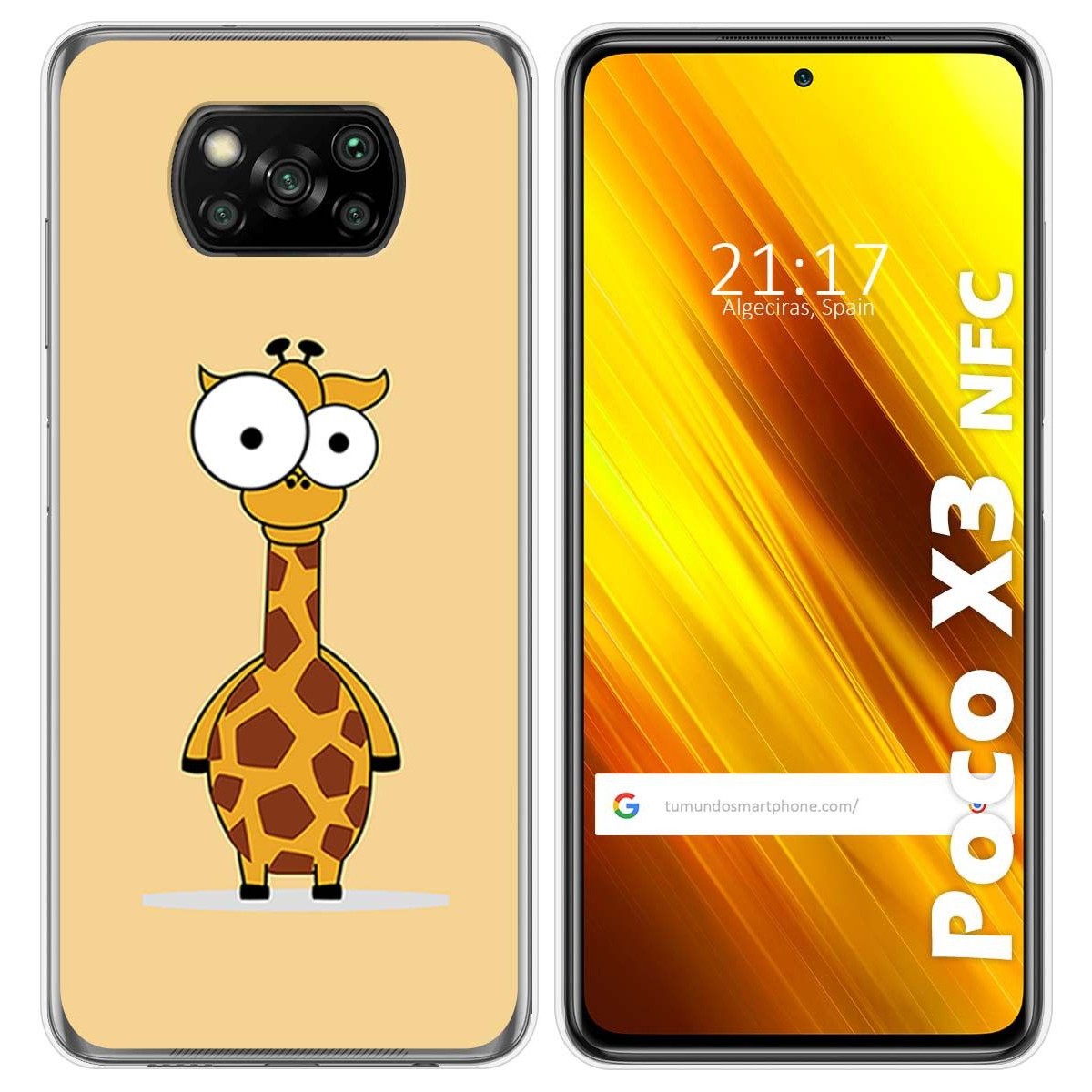 Funda Gel Tpu para Xiaomi POCO X3 NFC / X3 PRO diseño Jirafa Dibujos