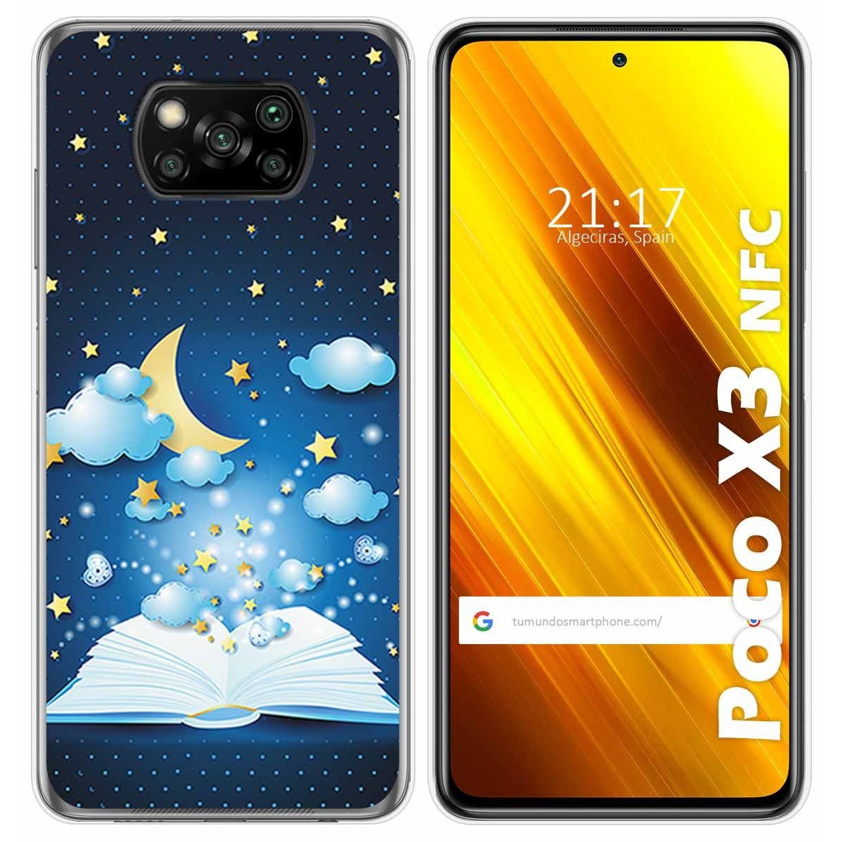 Funda Gel Tpu para Xiaomi POCO X3 NFC / X3 PRO diseño Libro Cuentos Dibujos