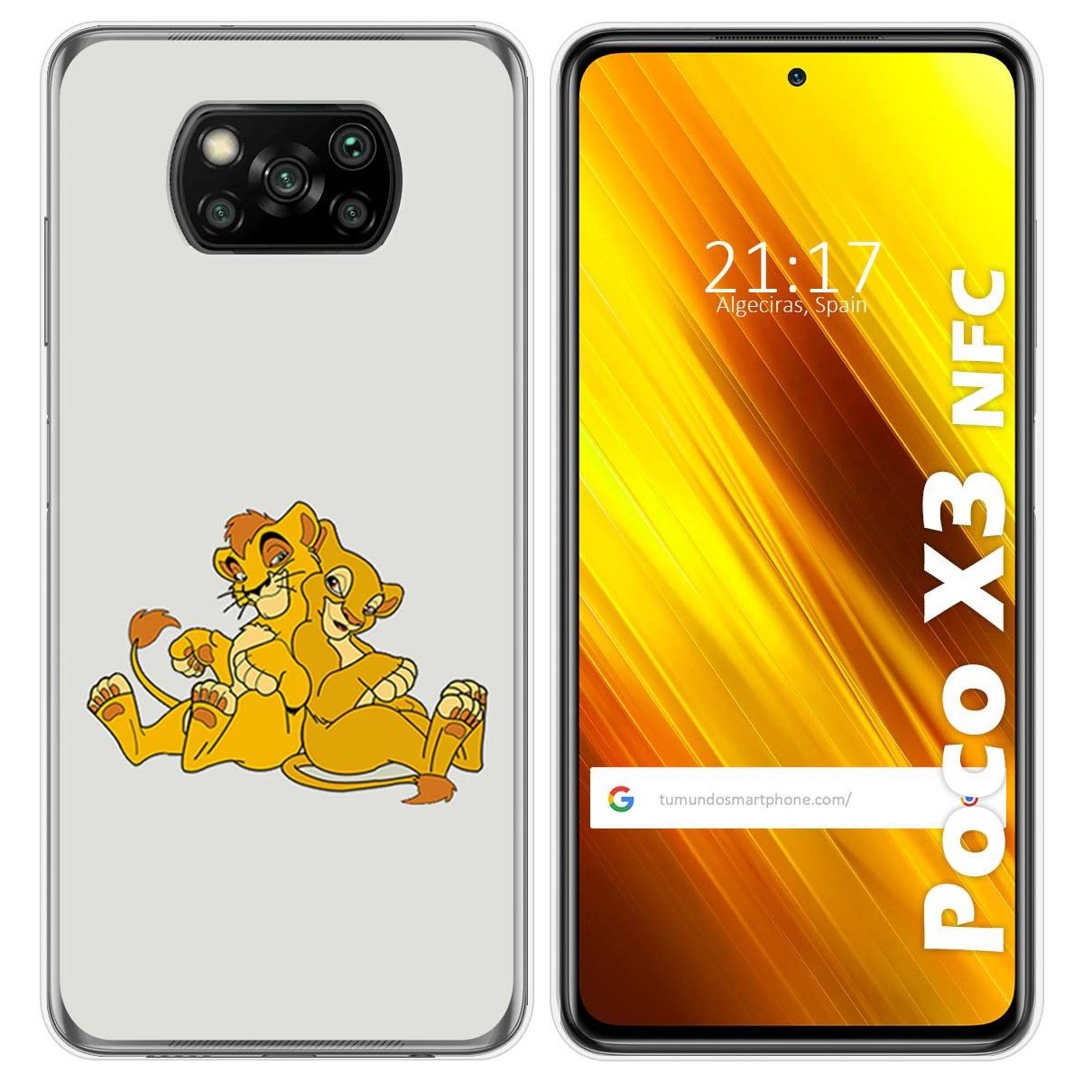 Funda Gel Tpu para Xiaomi POCO X3 NFC / X3 PRO diseño Leones Dibujos
