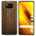 Funda Gel Tpu para Xiaomi POCO X3 NFC / X3 PRO diseño Madera Dibujos