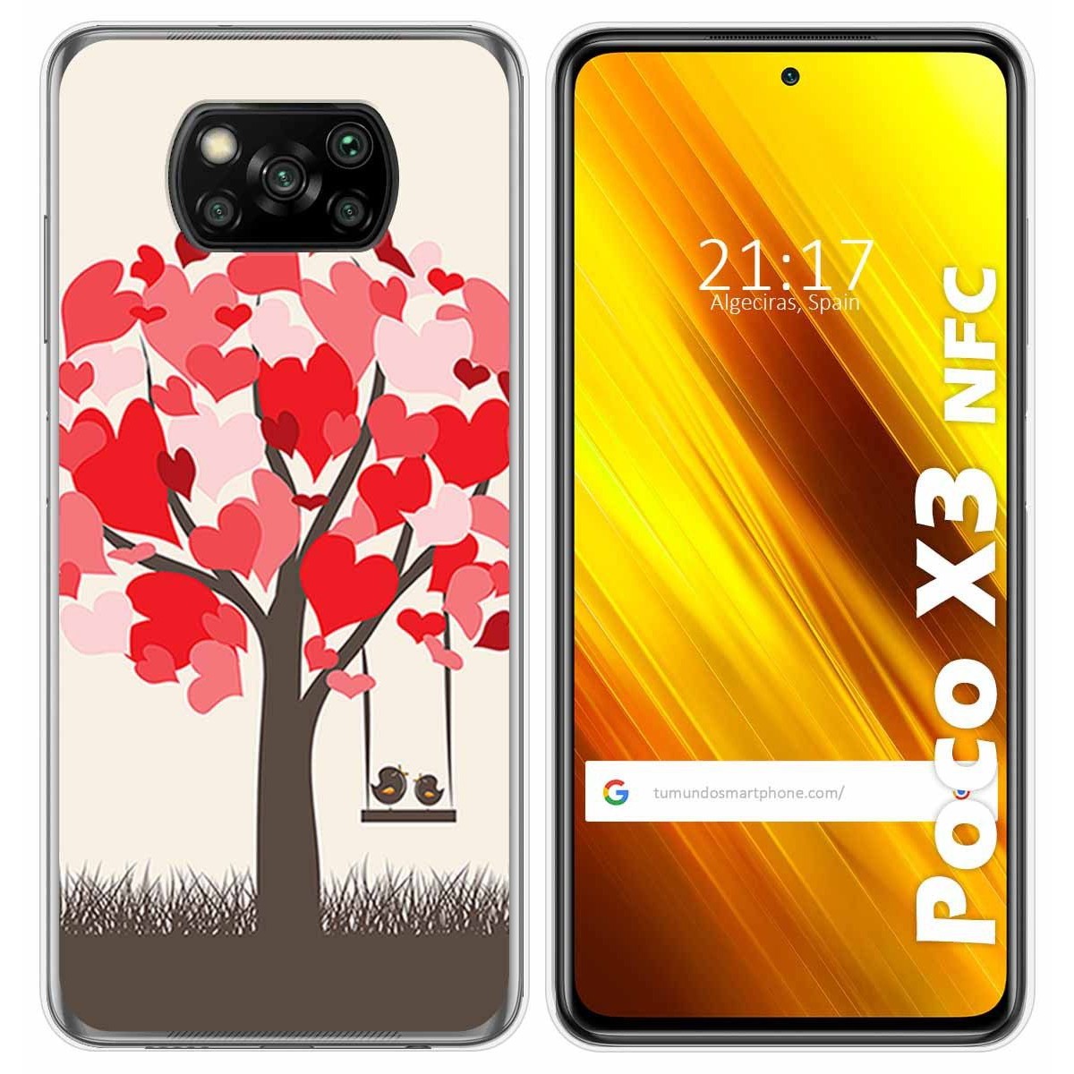 Funda Gel Tpu para Xiaomi POCO X3 NFC / X3 PRO diseño Pajaritos Dibujos