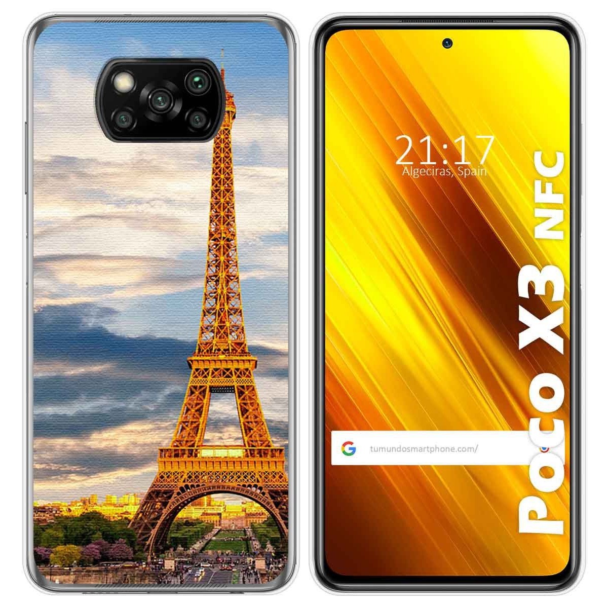 Funda Gel Tpu para Xiaomi POCO X3 NFC / X3 PRO diseño Paris Dibujos